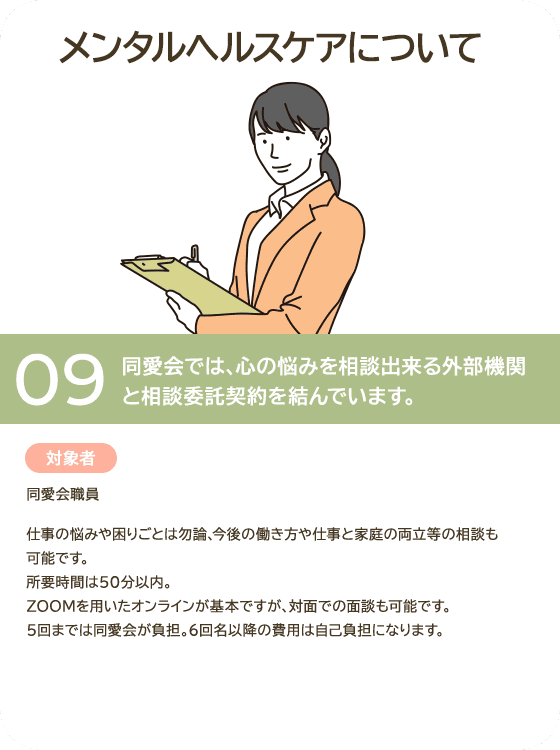 メンタルヘルスケアについて